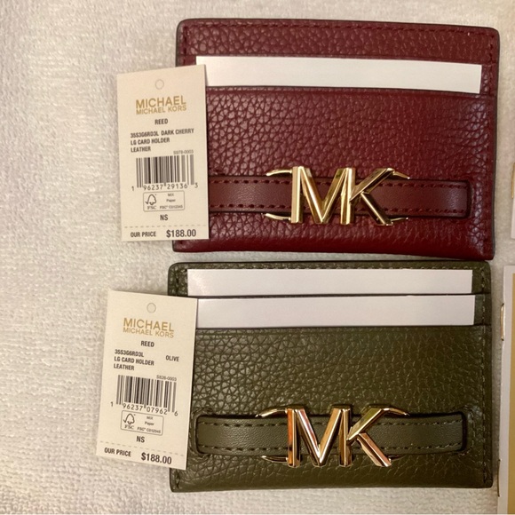 COPY - Michael Kors Set of 2 Reed Logo Card Holders NWT - Picture 1 of 6